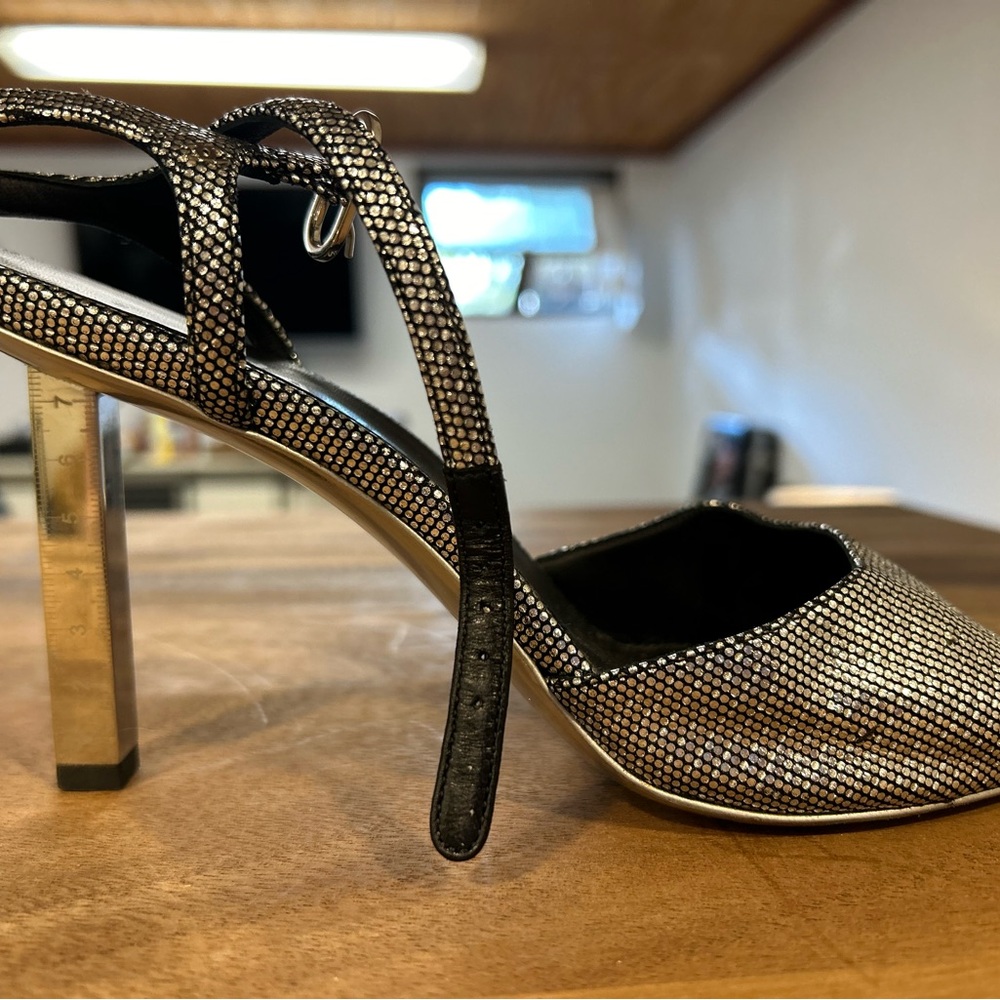 Chanel Silver Measuring Stick Sandals - Picture 4 of 5